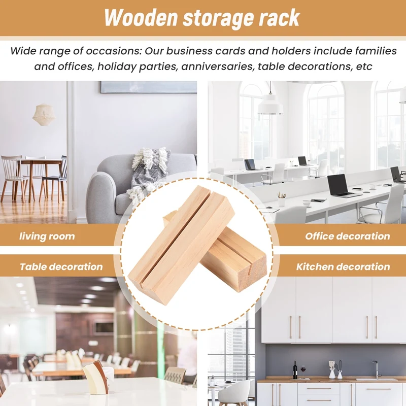 20 шт., деревянные держатели для карт