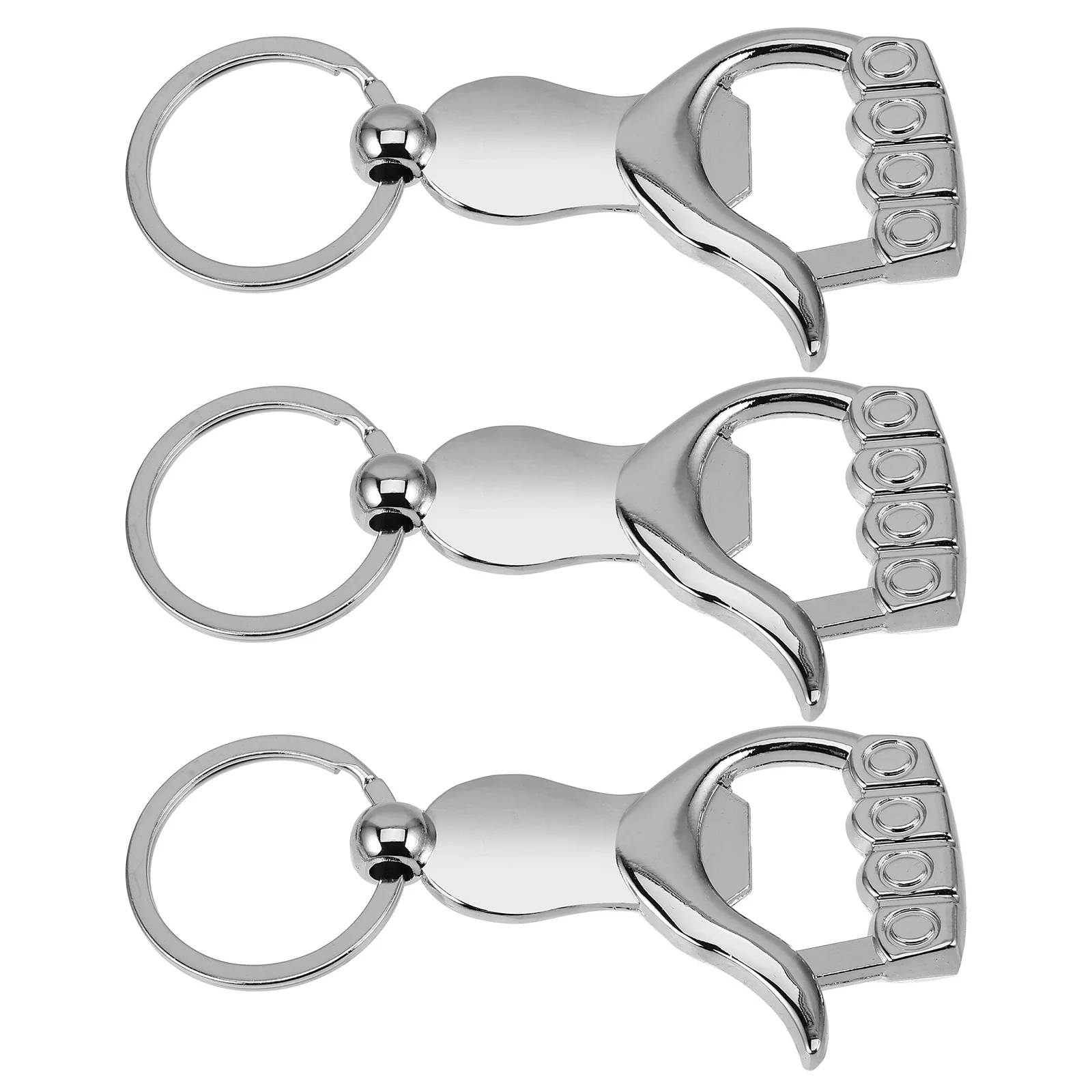 

3pcs Palm Shaped Bottle Opener Keychain Beer Can Opener Tool For Men Women Key Chain Bulk Use At Camping Party Bar Ktv Hotel
