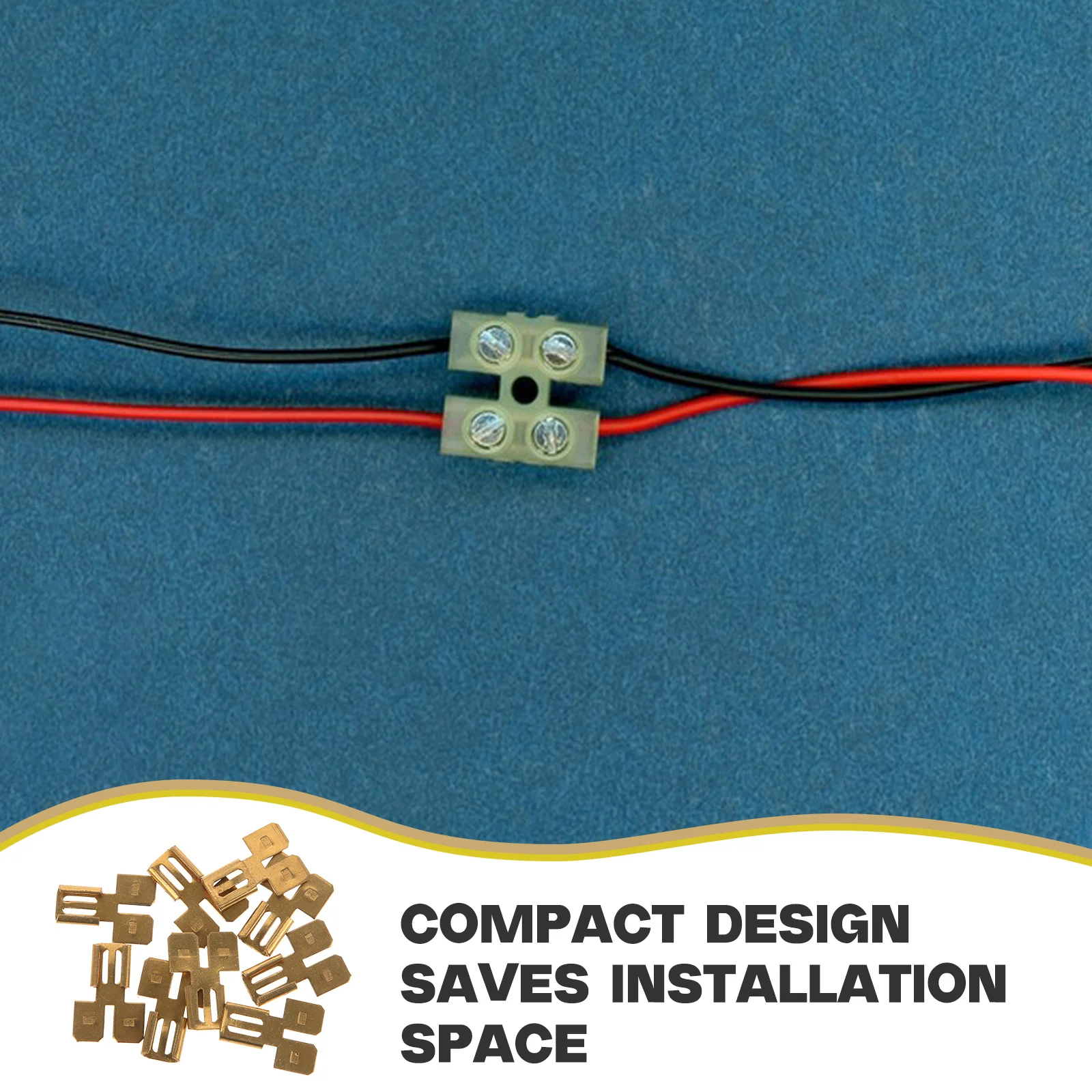 8PCS Quick Disconnect Electrical Spade Connectors Crimp Wire Terminals Adapter Terminal Wiring Cable Automotive