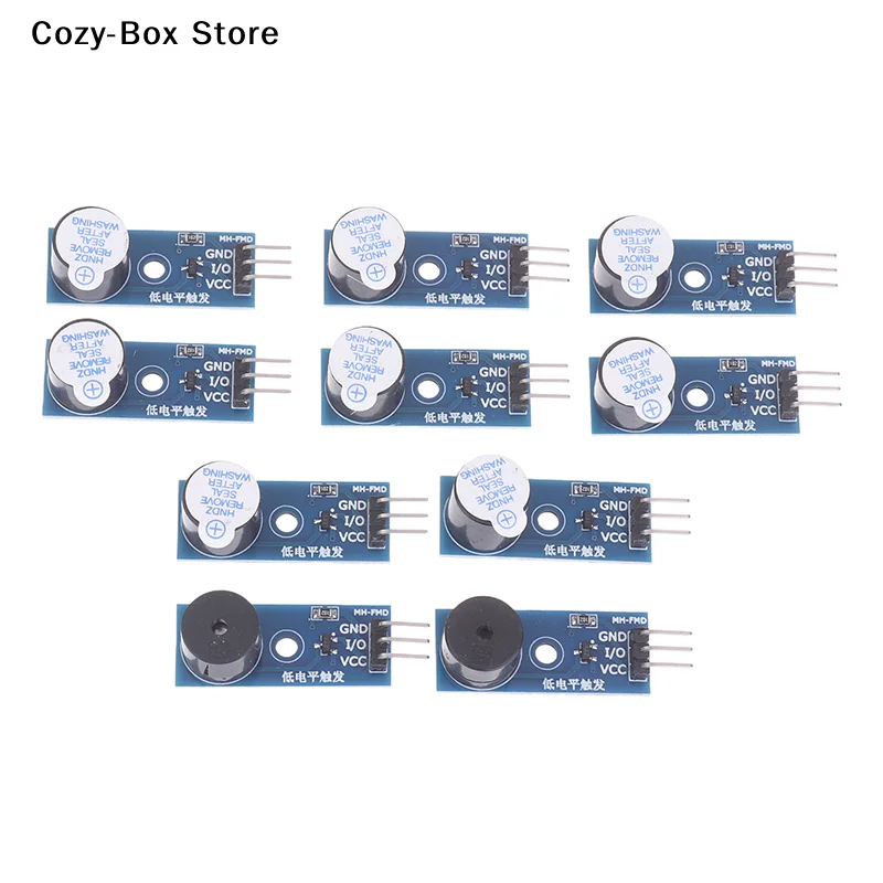 [ZY]Active Passive Buzzer Module For 5V Low Level Trigger Compatible With Raspberry Pi ESP32 High Quality DIY Kit[ZY] view 3