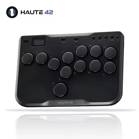 Haute42 Mini Stickless Controller Hitbox Leverless Arcade Controller For PC/PS4/PS5/Switch Fighting Game Hitbox Fightstick