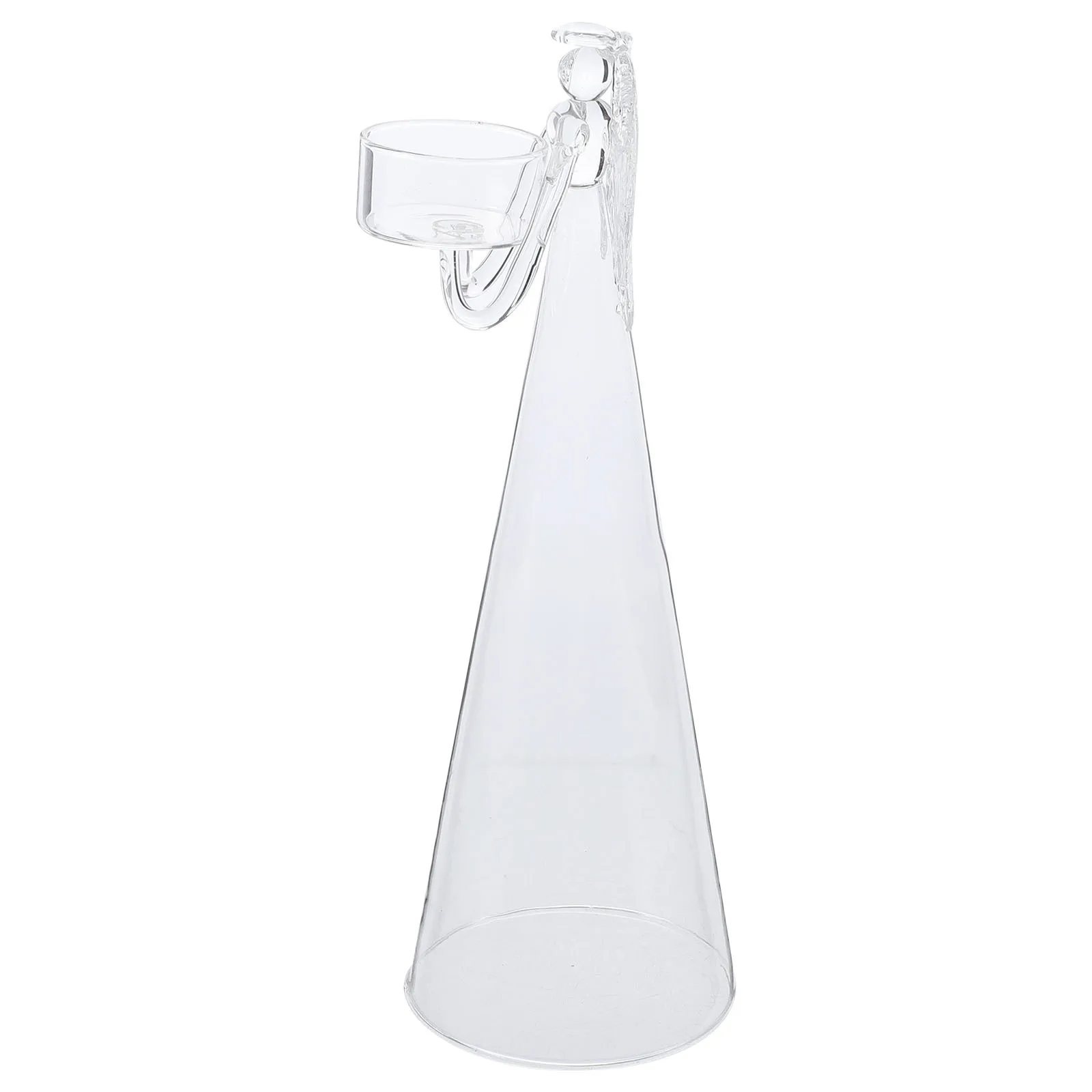 

Glass Angel Candleholder Creative Design Stand for Home Wedding Dinner Party Christmas Decoration