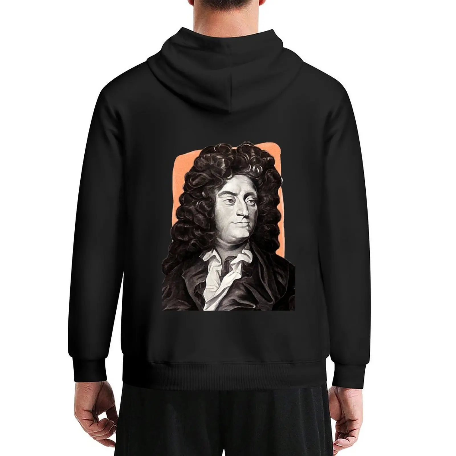Compositor inglés Henry Purcell-naranja-illustración Sudadera con capucha ropa de otoño para hombre camisa con capucha ropa de invierno Sudadera con capucha para hombre