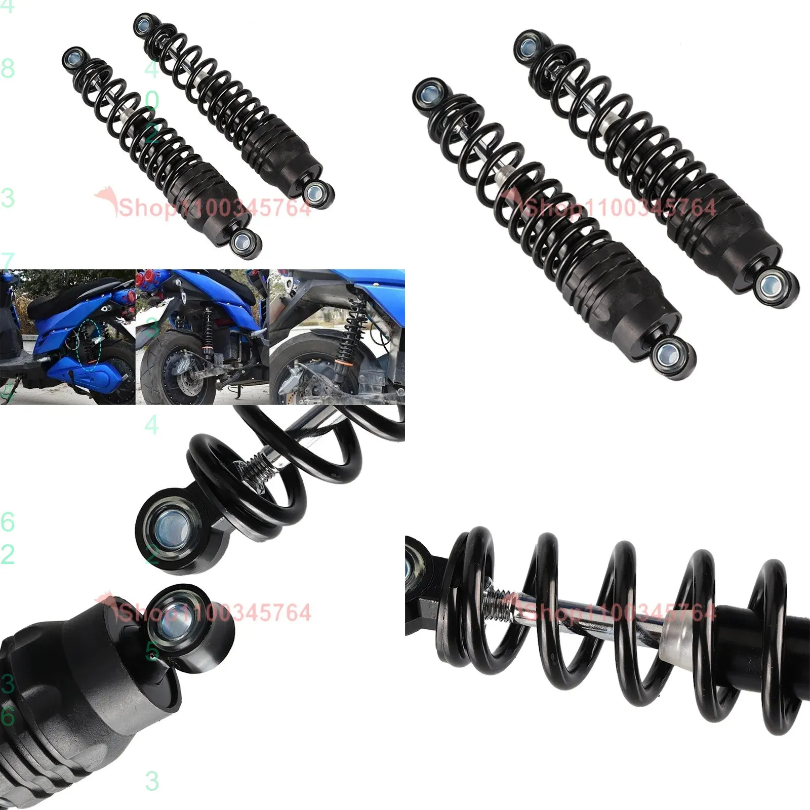 265mm Spring Front Rear Damping Lotus Shock Absorbers for Citycoco Electric Scooter Modification Accessories