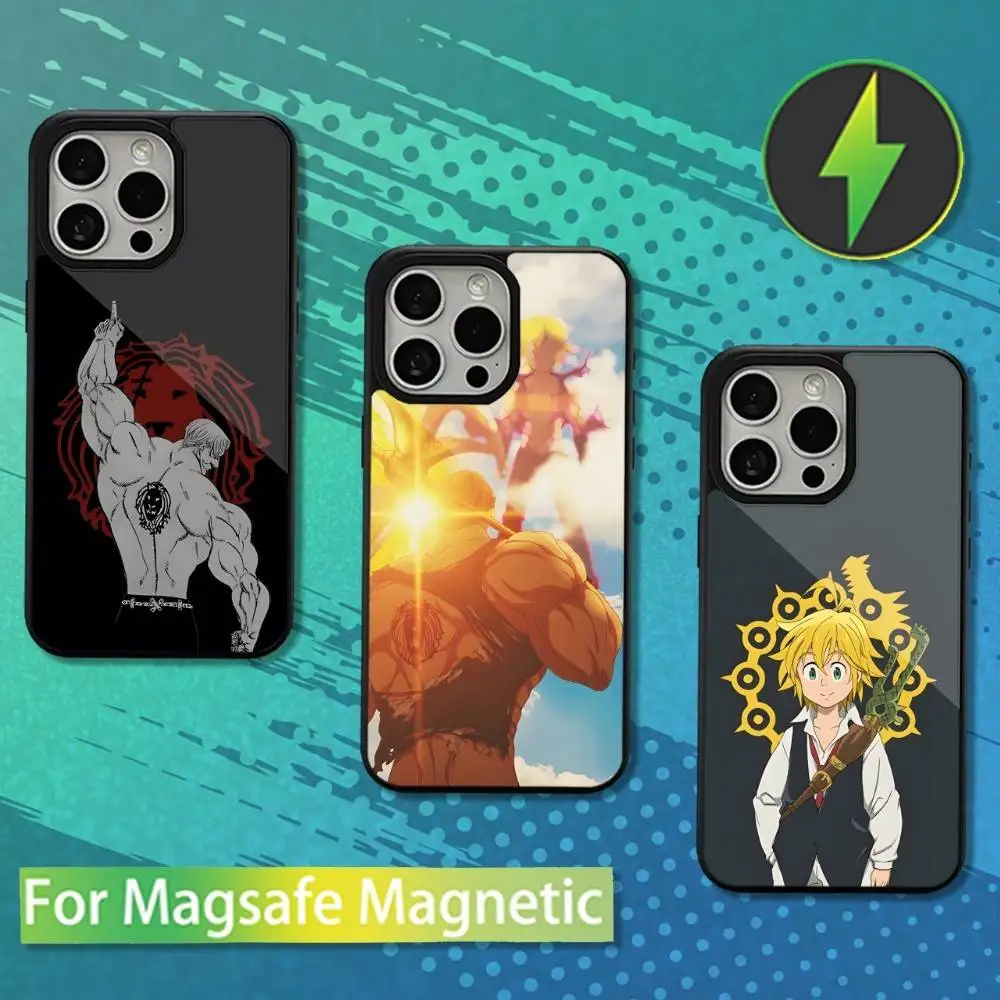 

Comics N-Nanatsu NO T-Taizai Case For iPhone 16,17,15,14,13,12,11,Pro,Max,Plus,Mini,Magsafe,Magnetic Wireless Charging Case