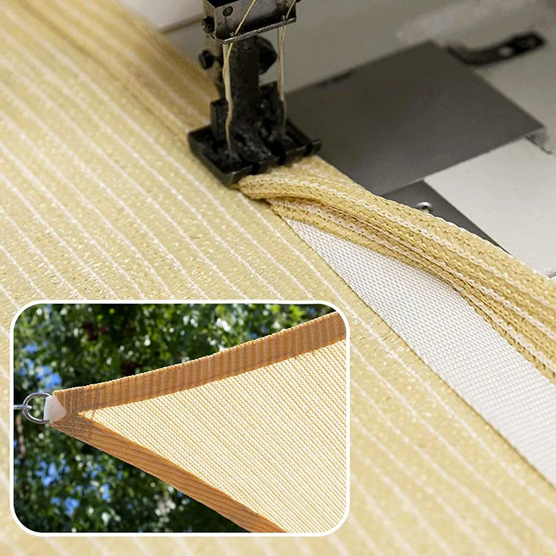Beige Sun Shade Sail Canopy Outdoor Patio Garden Block for Pool Pergola Awning