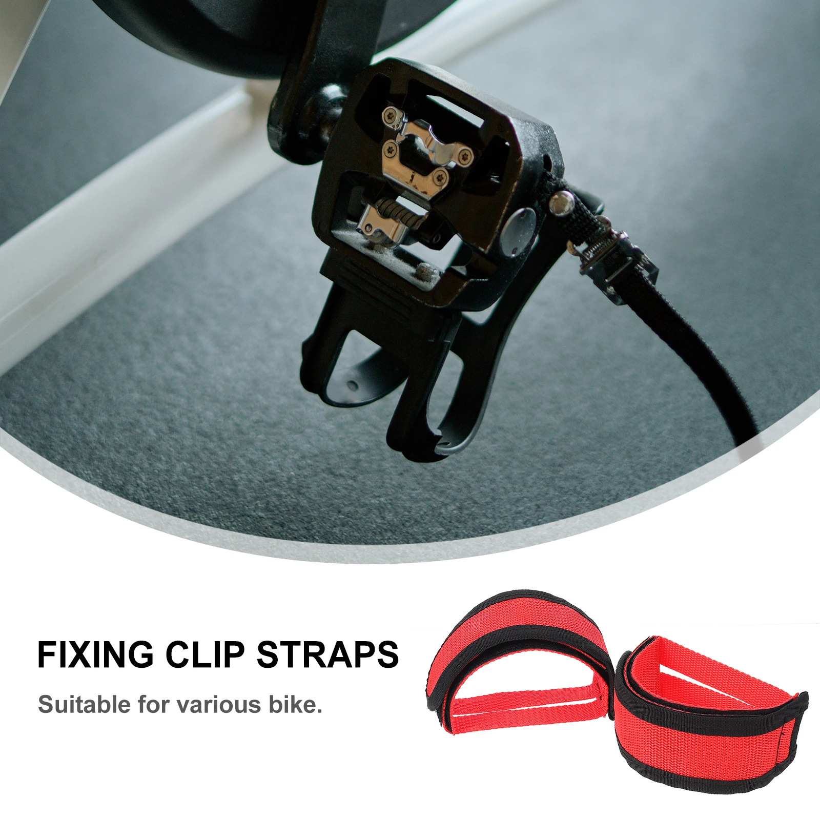 1Pair Adjustable Bicycle Pedal Straps Durable Wear-Resistant Bike Footrest Strap Cycling Accessories Toe Sticky Straps