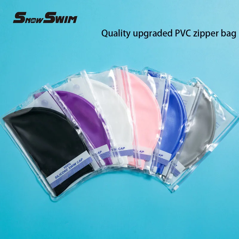 ผู้ใหญ่หมวกว่ายน้ําซิลิโคนผู้ชายและผู้หญิงสีทึบคุณภาพสูงหมวกว่ายน้ําสําหรับผู้หญิงอุปกรณ์สระว่ายน้ําขายส่ง