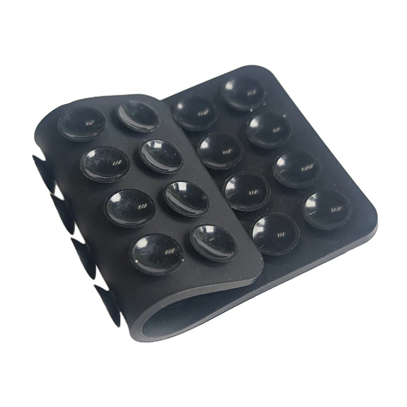 1Pc Silicone Suction Pad Double Sided For Mobile Phone Fixture Suction Cup Backed Adhesive Silicone Rubber Sucker Pad For Fixing