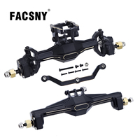 TRX4M Brass Black Coating Front Rear Portal Axle Upgrade Ground Clearance + 5.5MM For 1/18 RC Crawler TRX4-M Metal Upgrade Parts