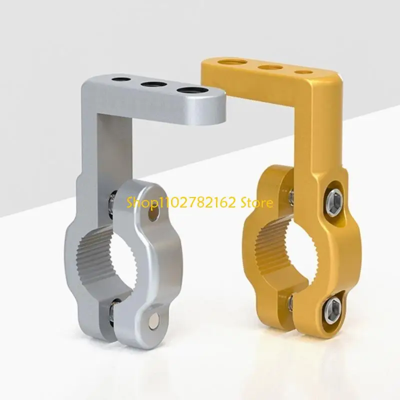 

547B Motorcycle Accessory Holder Aluminum Build Handlebar Extension Handle Simple Installation for Lights & Navigation