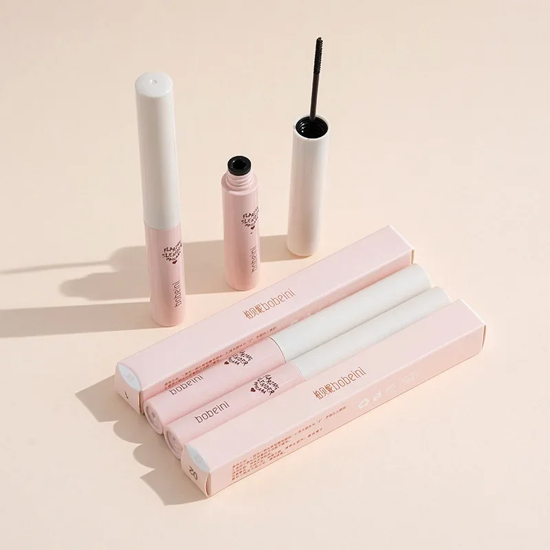 Mascara arricciacapelli in fibra di seta, pennello ultrafine, allungamento e volumizzante, impermeabile, a prova di sbavature, a lunga durata, unisex, sicuro per gli occhi