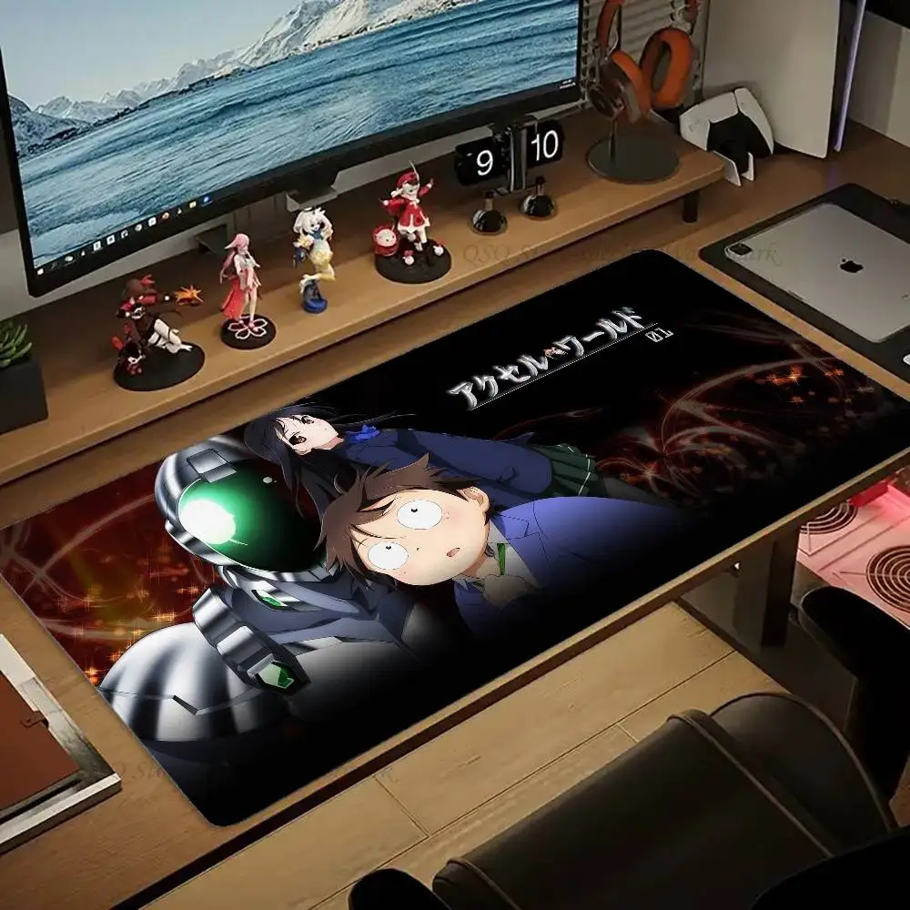 Accel World Anime Mousepad Non-slip Suitable For Office Computers Laptops E-sports Game Desk Mats XXL Keyboard