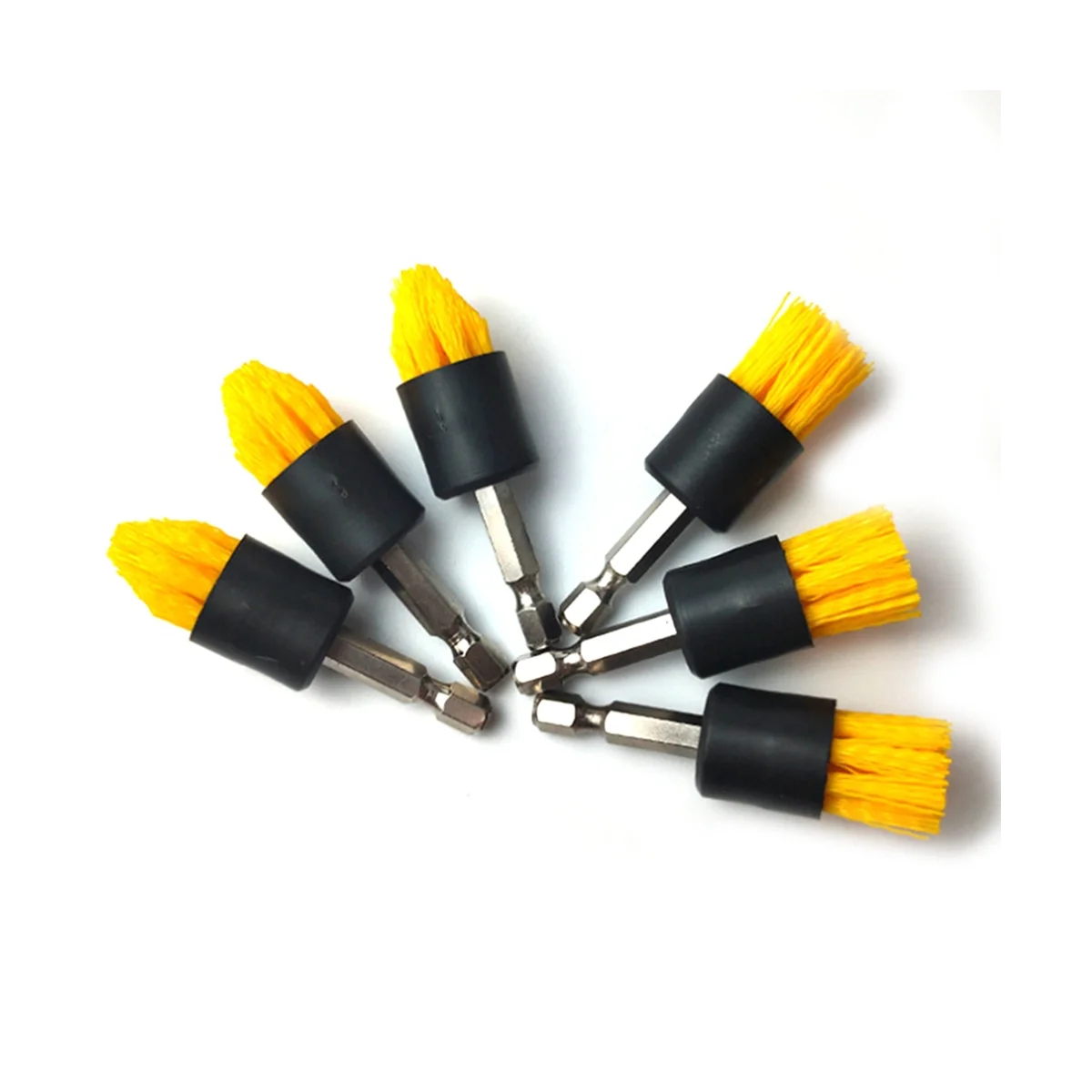 4 Pack Drill Brush Attachment Set All Purpose Detail Brush Attachments for Cordless Drill Tile & Grout Drill Brush Set