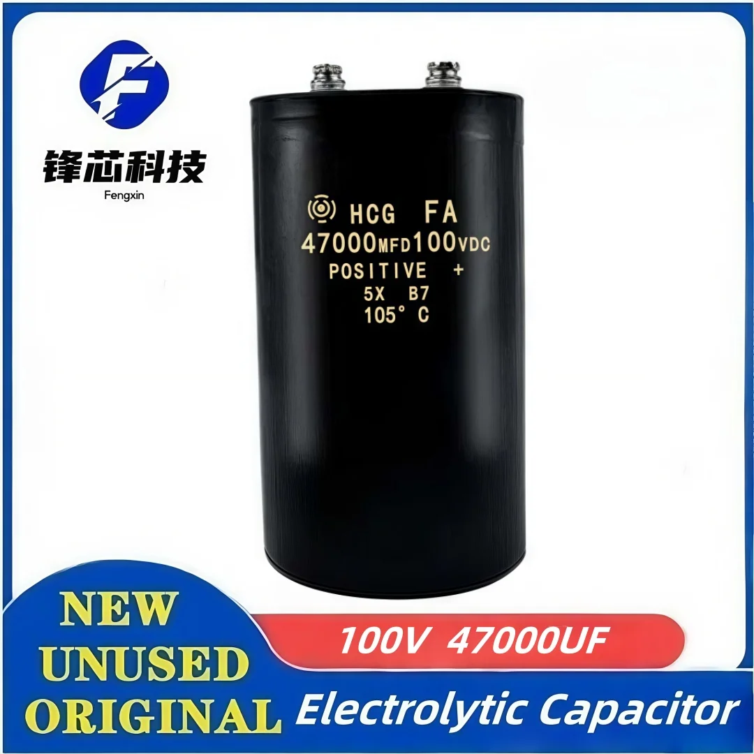 

100V 47000UF 47000MFD 100VDC Aluminum Electrolytic Capacitor Inverter Welder 100V47000UF Screw Foot Bolt Capacitor
