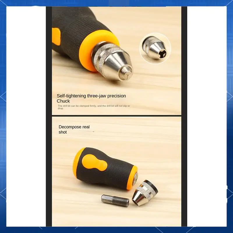 

AA77 Small Carrot Heads Hand Twist Drill Hand Twist Drill, Used For Jewelry Craft Woodworking Hand Tools