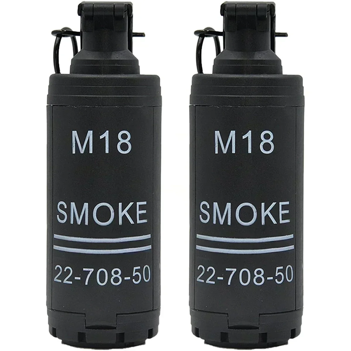 B1/2Pcs M18 Toy-Hand Grenade, Tactical Smoke Grenade Model Plastic Toy-Grenade Outdoor Grenade Model.