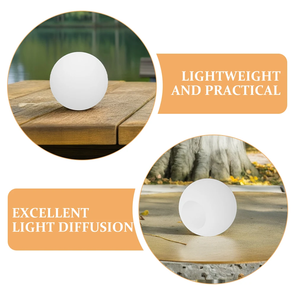 غلوب غطاء مصباح 5.9 بوصة قطر 2.36 بوصة تركيب أوبال كروية غطاء من البولي ايثيلين لقلادة الطابق تركيب المصابيح الإضاءة الزخرفية #3