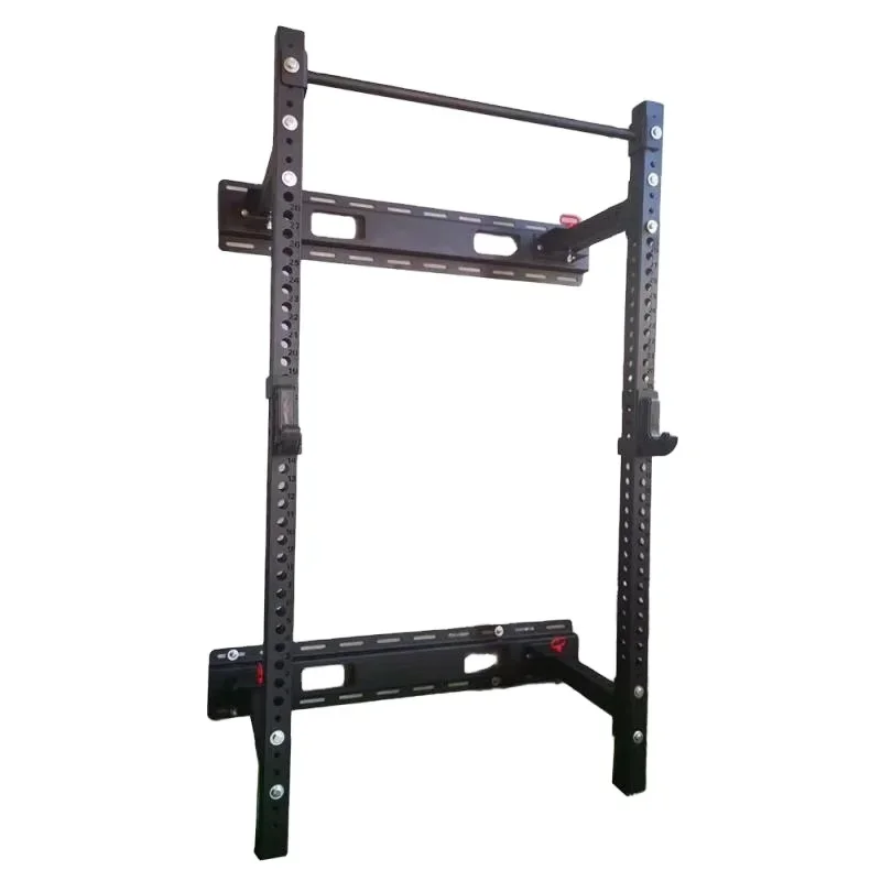 

hot selling fitness mini folding 75 wall mount folding squat power rack fold