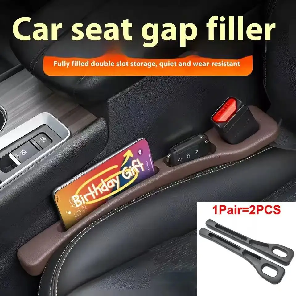 2Pcs Auto Sitz Lücke Füllstoff Sitz Spalt Lagerung Box Tasche Zwischen Sitze Konsole Organizer Dekoration Innen Auto Zubehör