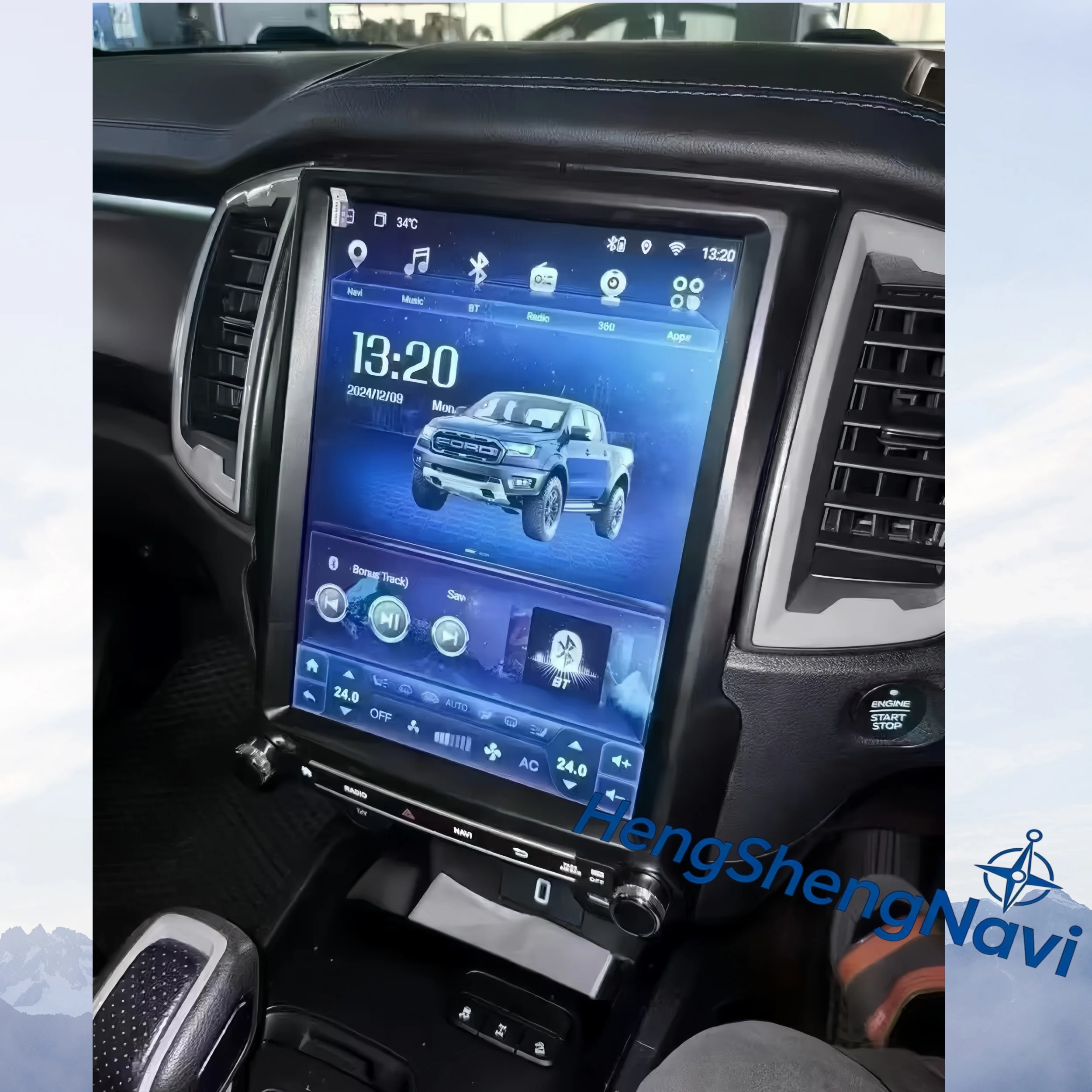 

12.1 inch Touch Screen Android 14 For Ford Ranger Everest 2016 ~ 2021 Car Radio Wireless Bluetooth CarPlay Multimedia Head Unit