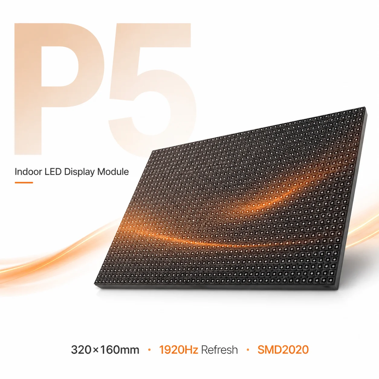 Indoor P5 LED Display Module 320mmx160mm 16 Scan SMD Full Color LED Matrix 64x32 Pixels Dot LED Panel Video Screen Display