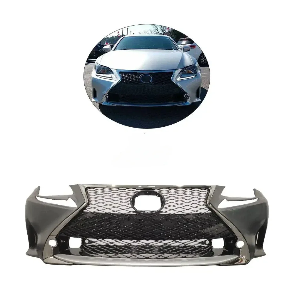 High Quality Front Bumper Kit For Lexus RC 2014+ Upgrade To F-Sport Style Front Bumper Body Kit And F Sport Grill