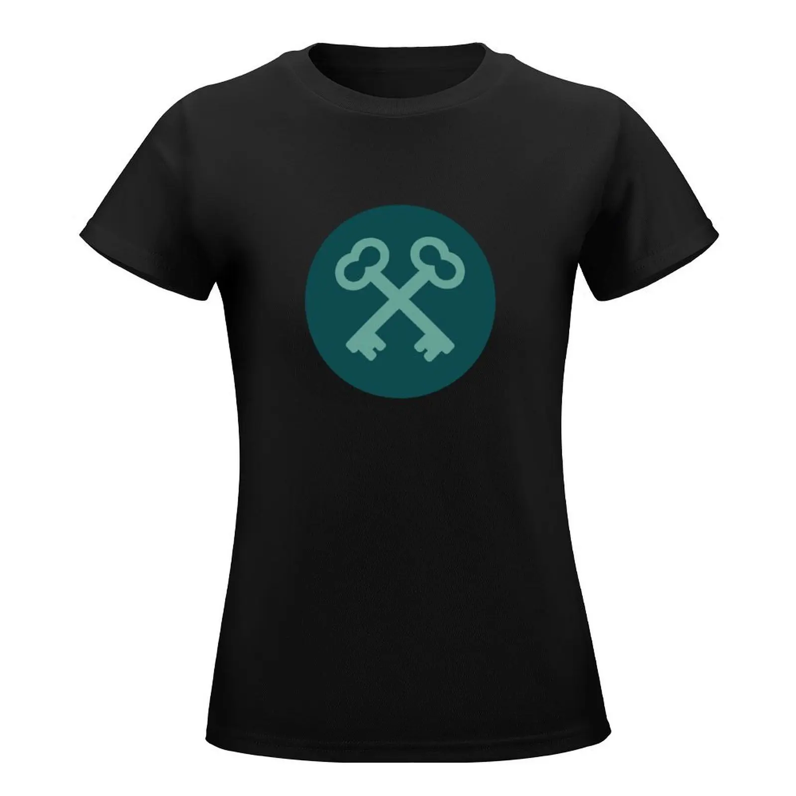 The Society of the Crossed Keys (Blue) T-Shirt kawaii clothes Female clothing hippie clothes black t shirts for Women