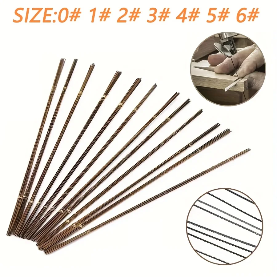 Ultra-Fine Diamond Wire Saw Blade for Jewelry Metal Wood Cutting DIY Curved U Shaped Jig Saw Blade Metal Pull Flower Accessories