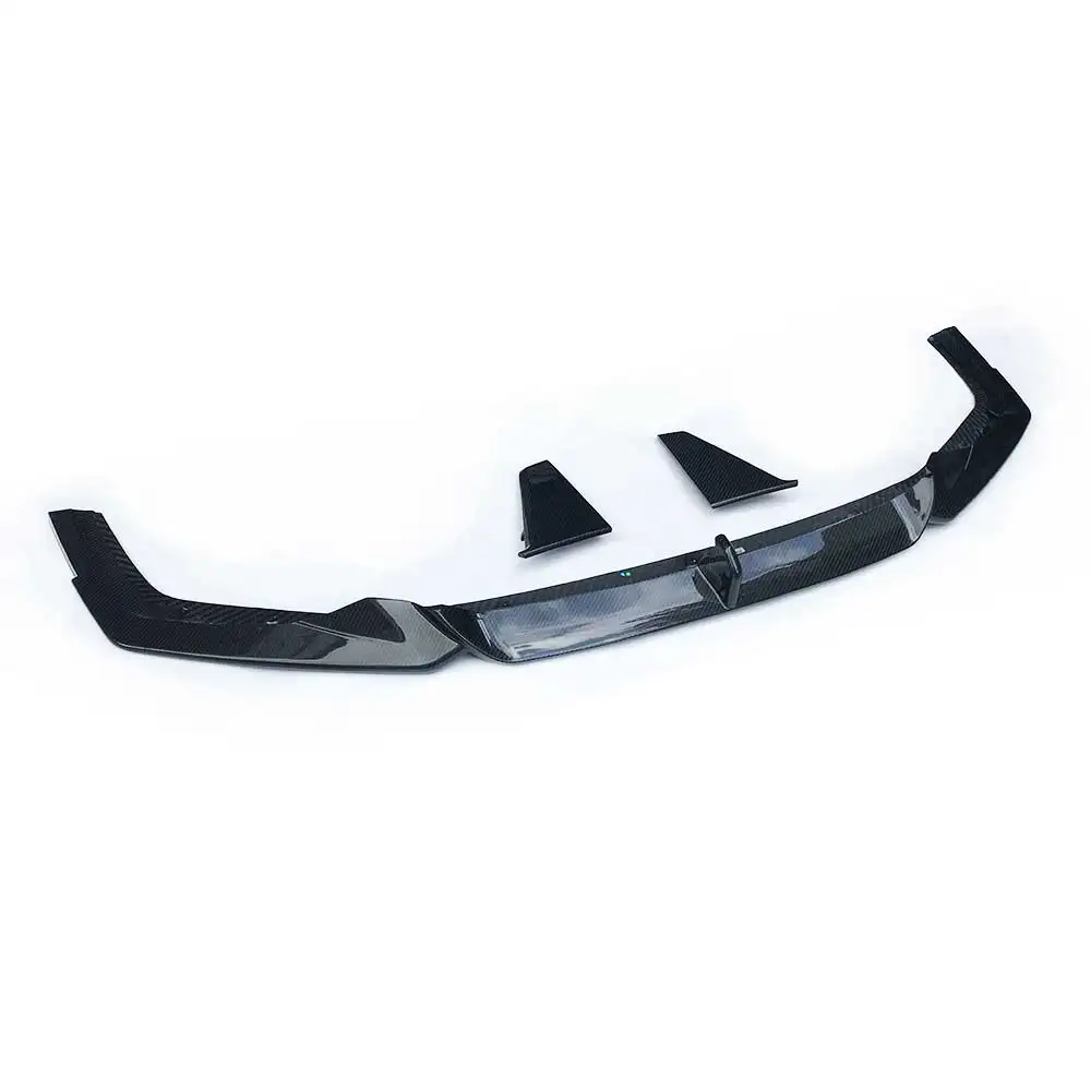 Real Dry Carbon Fiber Front Bumper Chin Lip Spoiler Splitter for Audi Original RS7 Only 2020-In ( Not Fit A7 S7 )