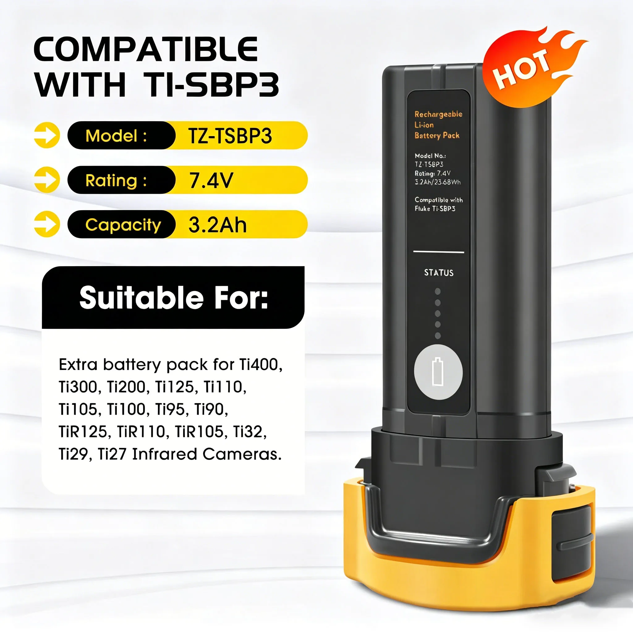 3200mAh Lithium Battery for TI-SBP3 4JNW4 4JNW5 Ti100 Ti105 Ti110 Ti200 Ti27 Ti29 Ti300 Ti32 Ti400 Ti401 Ti450 Ti480 Ti90
