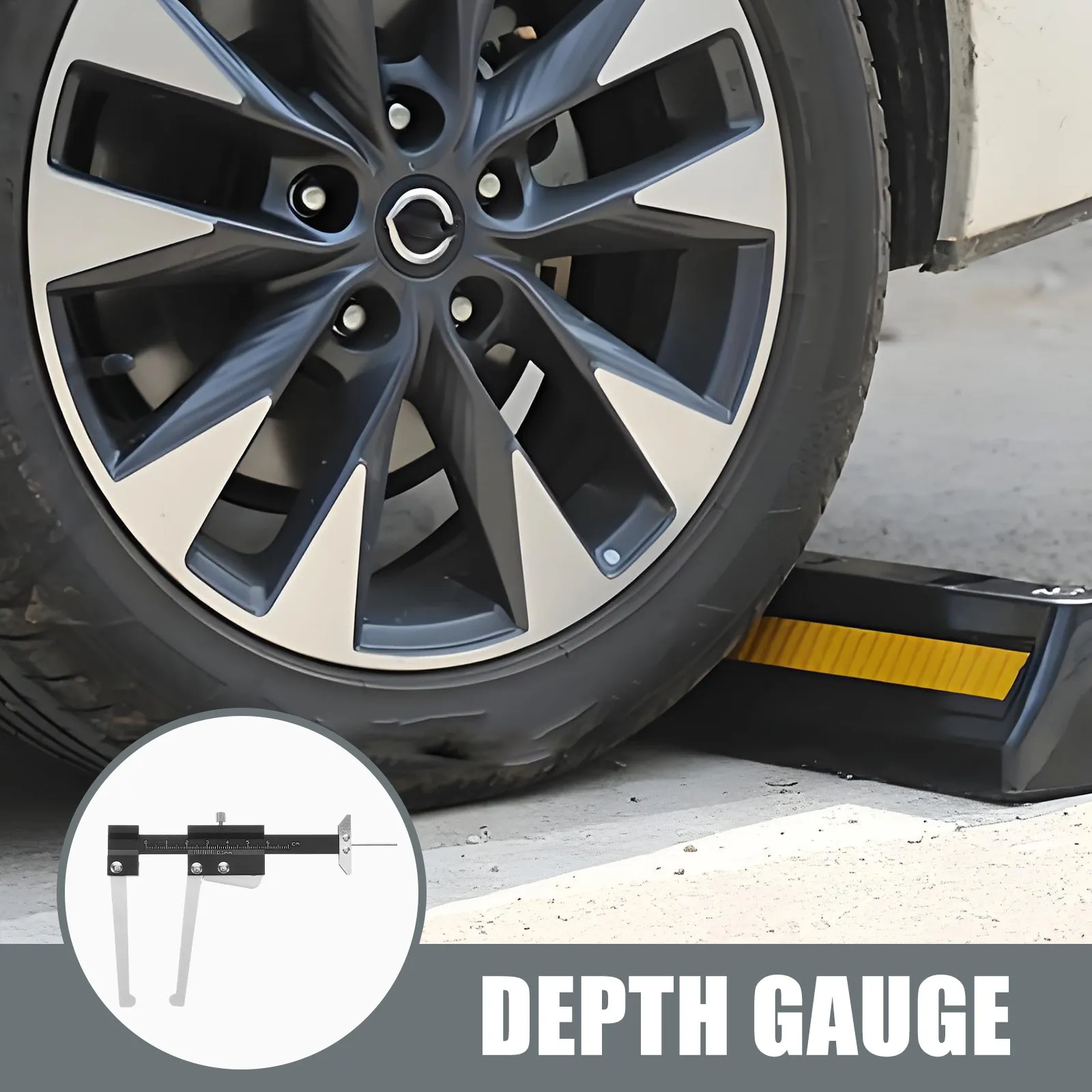 Accurate Tire Tread Depth Gauge and Brake Disc Thickness Caliper for Cars Trucks Suvs Multifunctional Automotive Measurement