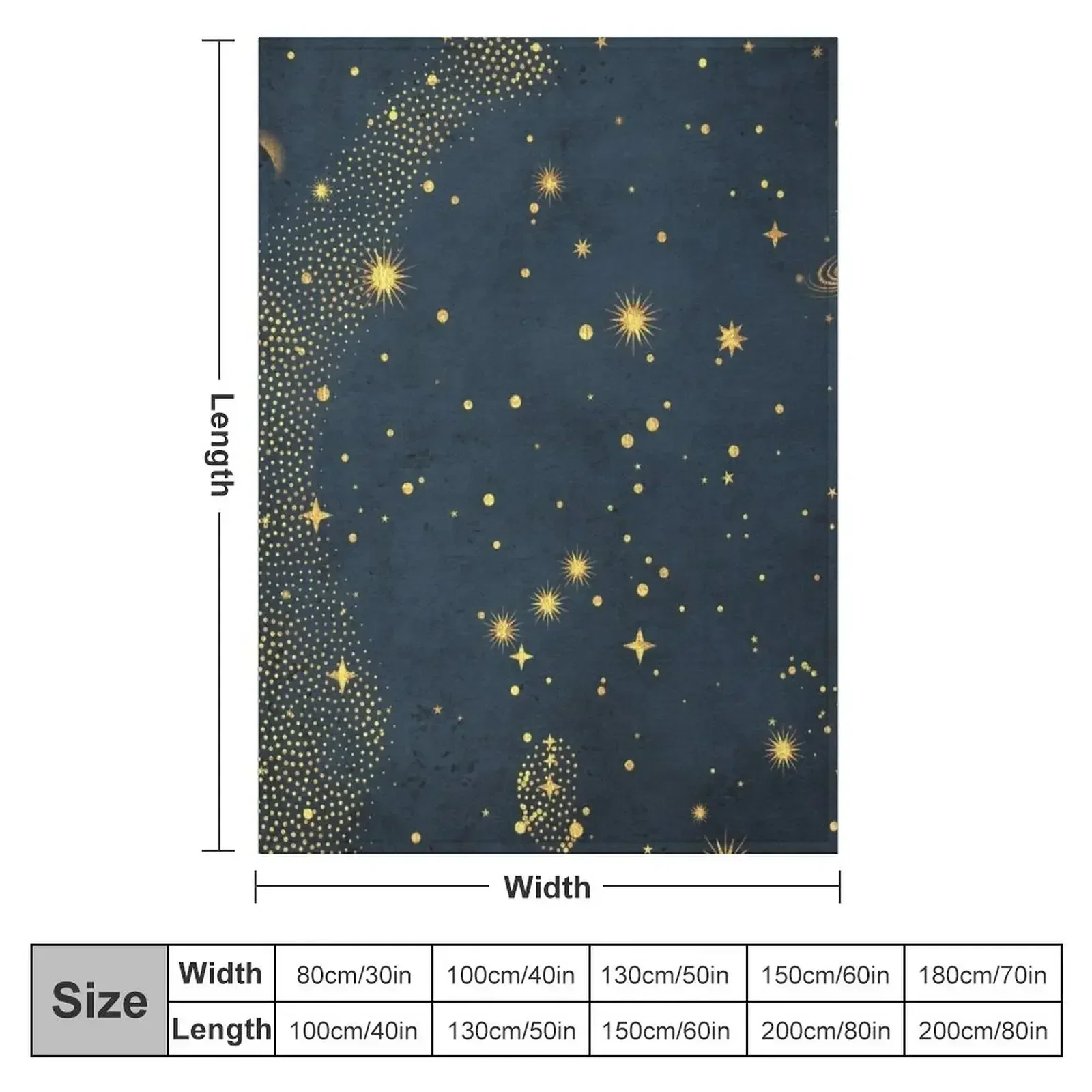 Orion Belt Constellation (blue background) Throw Blanket couch cozy soft plush fuzzy picnic outdoor blanket