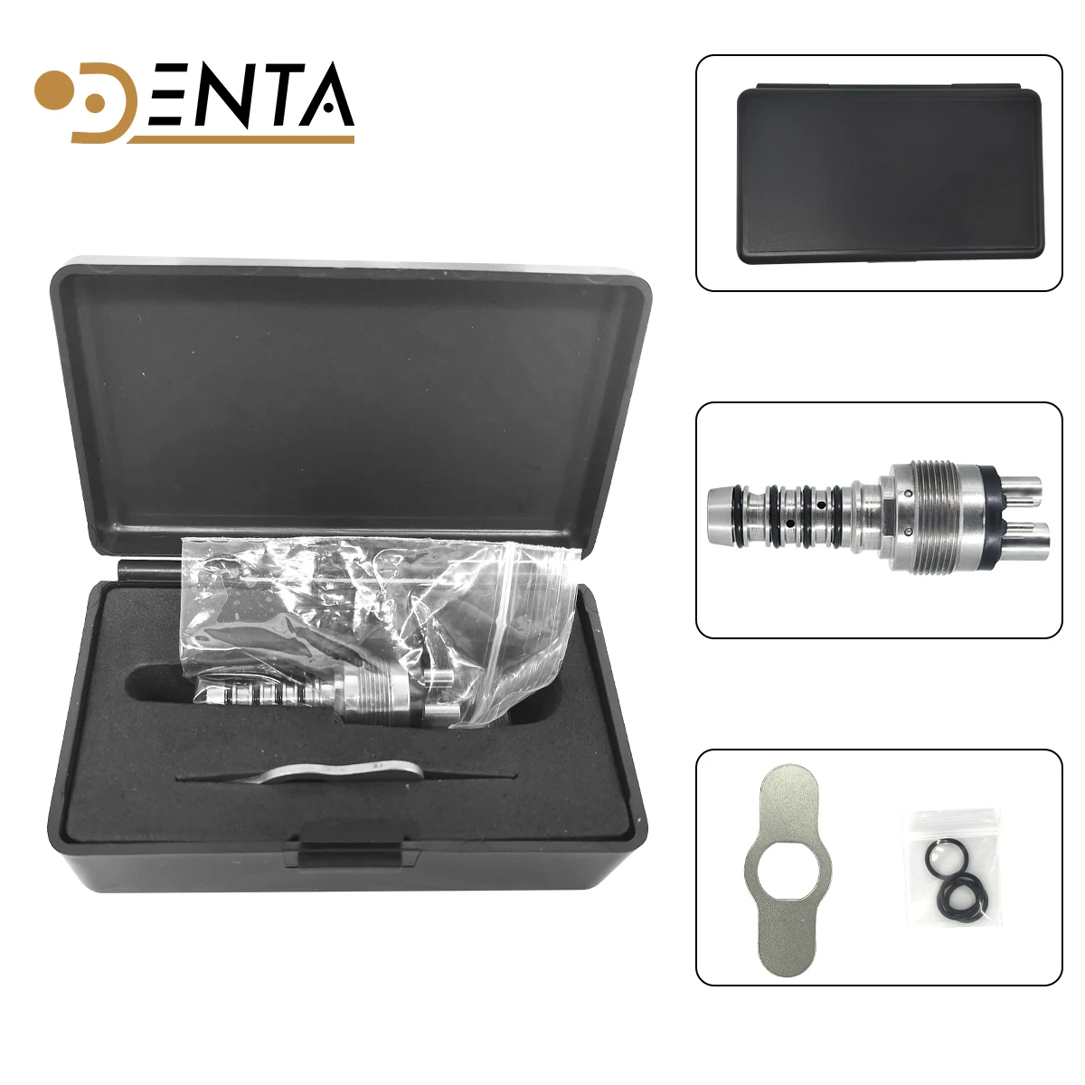 

4 Holes Dental Quick Coupler Fitting Sirona Compatible Dental Handpiece Connector Dental Unit Spare Parts Sensor Accessories
