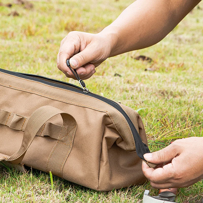 Camping Tool Storage Bag, Large-Capacity Tool Kit, Can Be Hung With a Climbing Buckle, High Toe Nail, Five Colors to Choose From