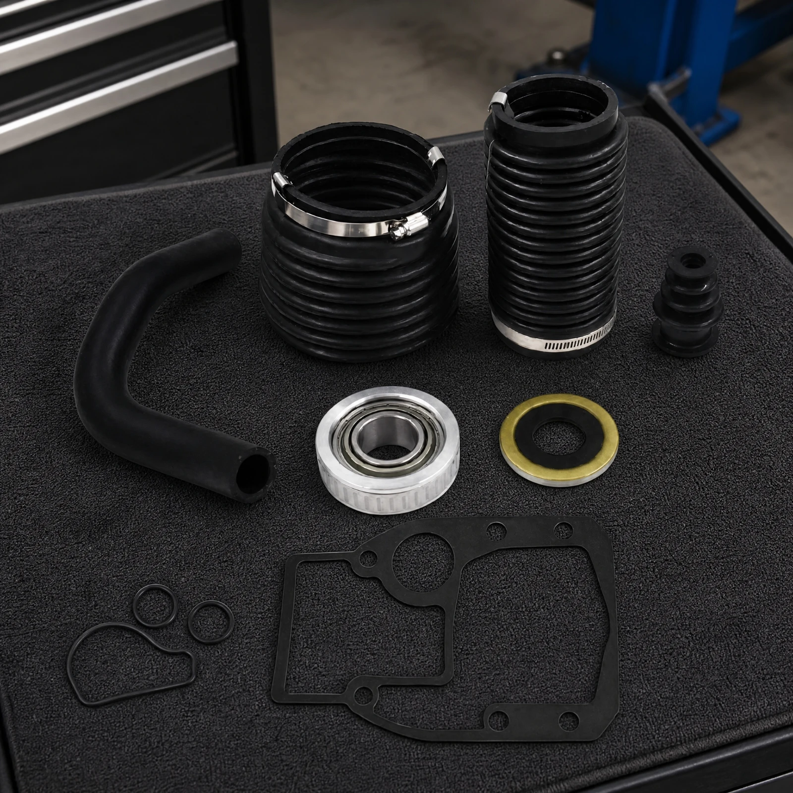 Drivetrain Service Kit with Formed Gaskets Rubber O-rings Metal Bearing for Mechanical Repair Work