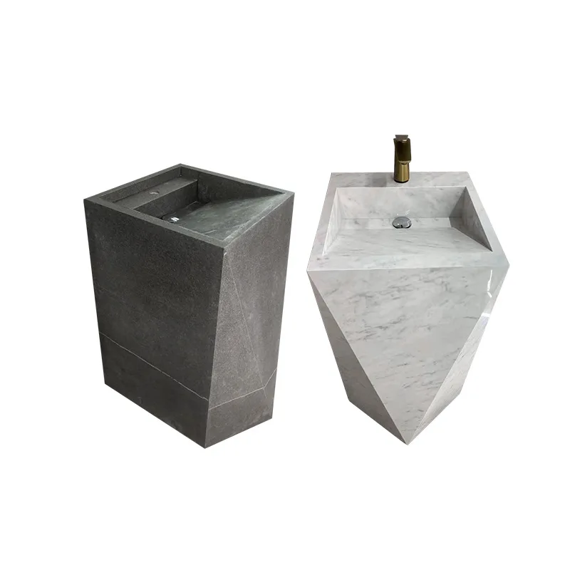 

Slate, integrated basin, household, bathroom cabinet, combination, double layer, slate, washbasin