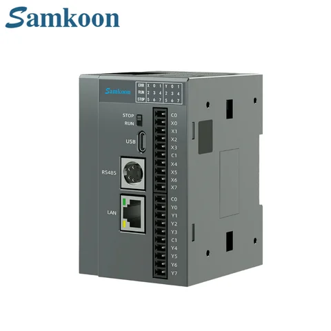 Samkoon PLC Controller DC24V 8 Inputs 8 Transistor Outputs Ethernet & RS485 Industrial Automation PLC