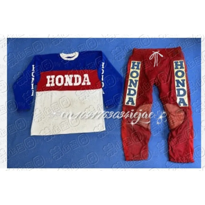 

Honda Printed Off-road Classic Motorcycle Mountain suit Jersey Racing Sports T-Shirt Daily Breathable Sweat Wicking Quick Jersey