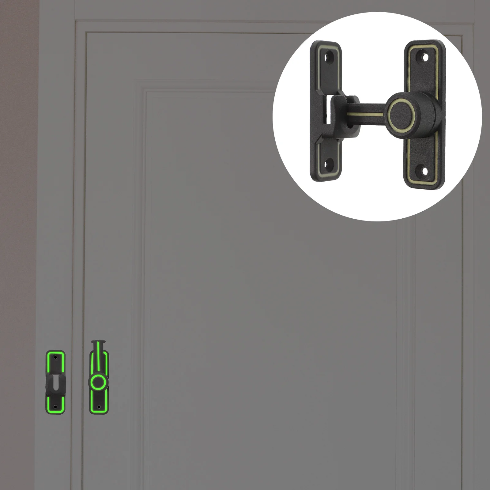 

Luminous Latch Zinc Alloy Night Glow Security Locks Barn Door Sliding Gate Latch Bolt Hasp Screen Wooden Fence Garage Hardware