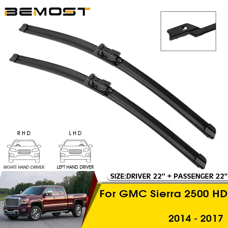 

Car Wiper Blades For GMC Sierra 2500 HD 2014-2017 Windshield Windscreen Front Window Blades 22"+22" Car Accessories