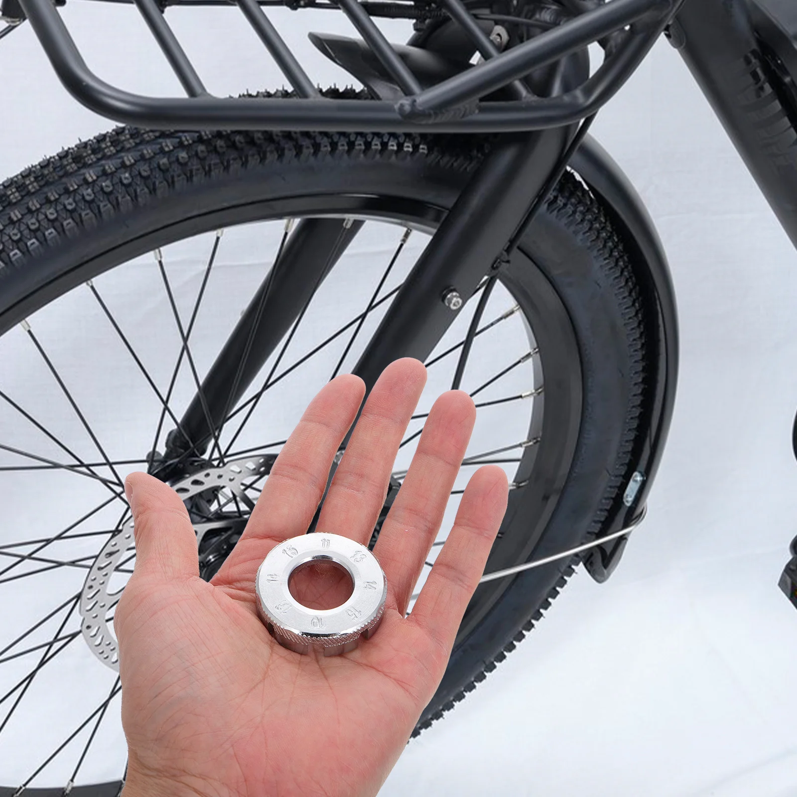 Bike Bicycle Wheel Spoke Wrench Tool Ergonomic Adjustable Mountain Bike Spoke Tension Tool for Precise Wheel Truing Enhanced