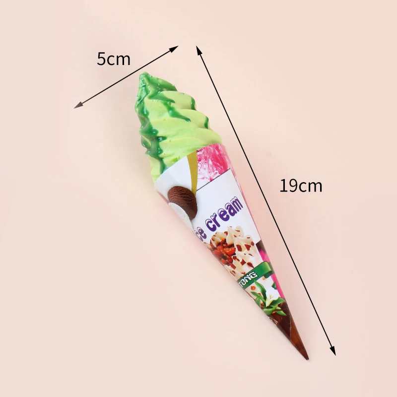 Simulatie Ijs Koelkast Stickers Model PU Ijs Nep Voedsel Kegel Cabinetry Outdoor Pose Decoratieve Ornament Prop Speelgoed