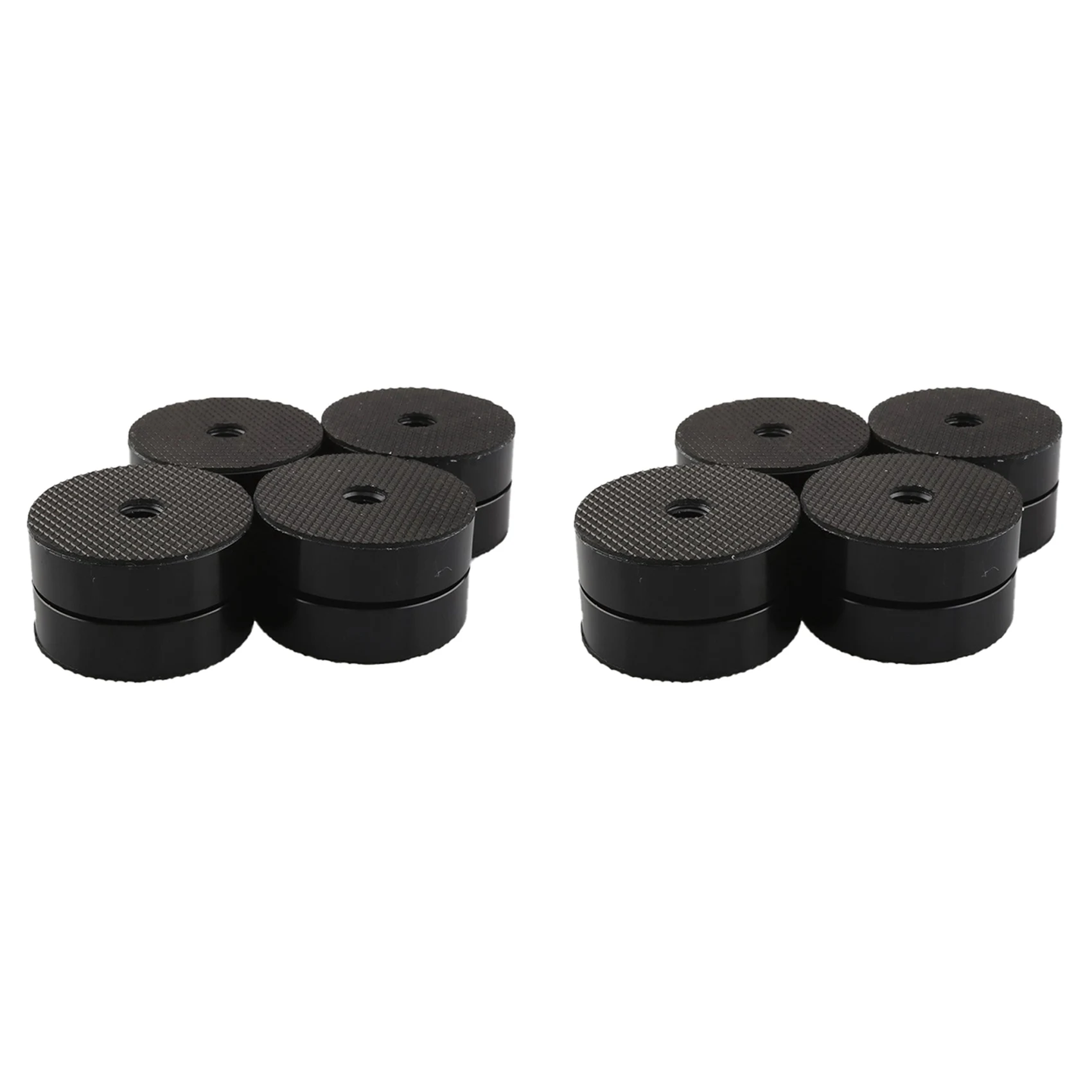 

2025 New-8PCS Hifi Speaker Isolation Feet Cushion Pads Stand Feet 40X23mm Aluminum Vibration Dampener Black