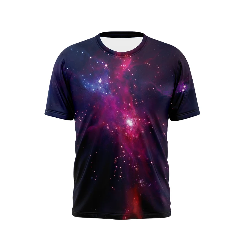 Galaxy T-Shirts Space Universe Lightning 3D Print Streetwear Men Women O-Neck Oversized T Shirt Harajuku Kids Tees Tops Clothing