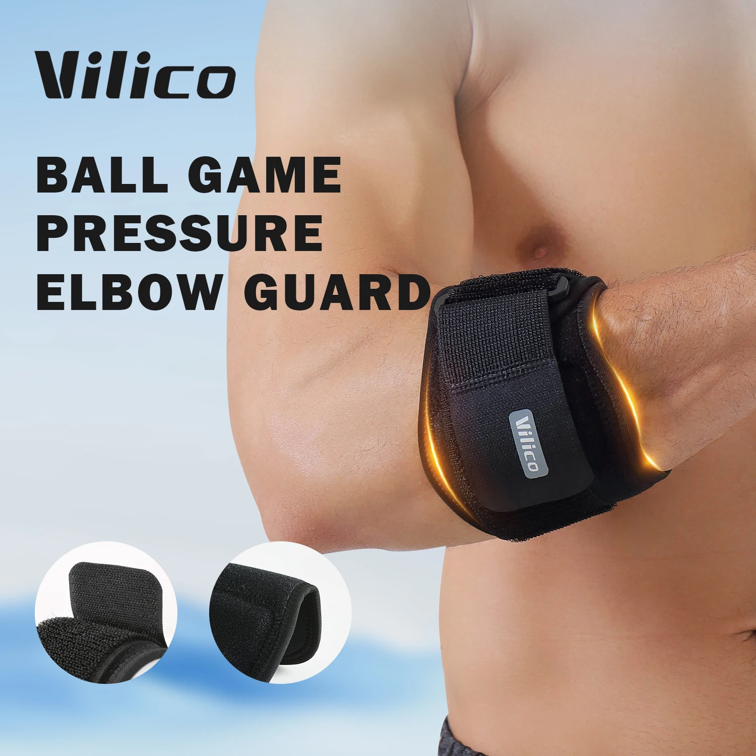 1PCS Adjustbale Tennis Elbow Support Guard Pads Golfer's Strap Elbow Lateral Pain Syndrome Epicondylitis Brace