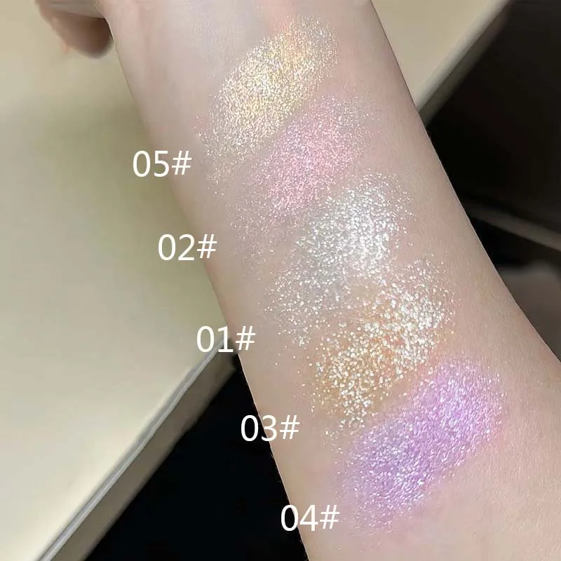Diamentowy Spray do Makijażu z Brokatem na Twarz i Ciało Szampański Fioletowy Bronzer Płynny Rozświetlacz Flash Spray Shimmer do Twarzy, Ciała i Włosów