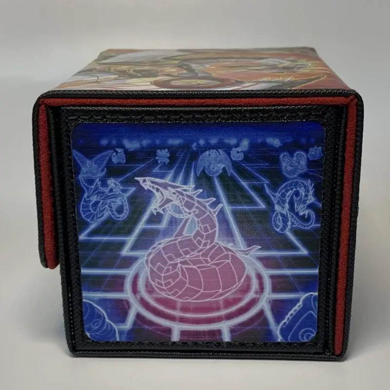 Yu-Gi-Oh Card Case Cyber Dragon Nova Network Tcg Diy High Quality Leather Action Toy Figures Anime Game Collection Storage Box