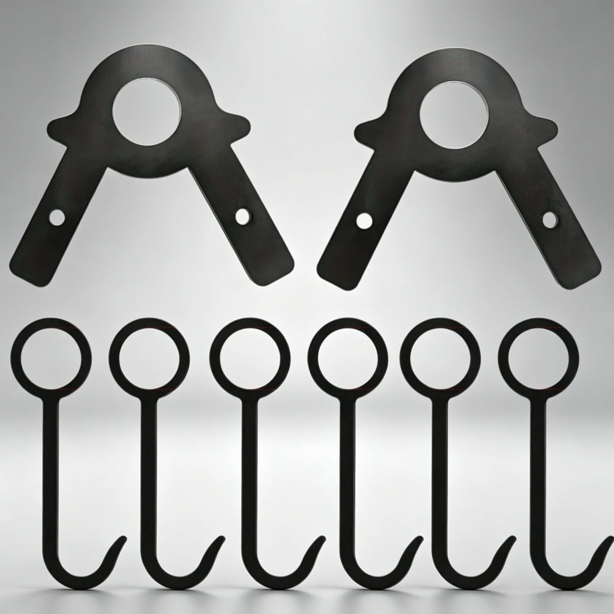 Picture 7: 8pcs/set of Metal Shooting Target Hanger Hooks, Fits 3/4 Inch Pipe, Anti-Rust Heavy-Duty Holders for Outdoor Shooting Training