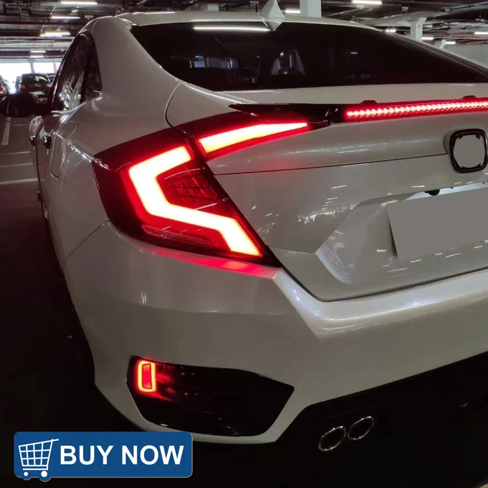 

Car LED Taillights Assembly For Honda Civic X 10th FC FK7 FK8 2016-2021 Upgrade Dynamic Flashing Taillight Tools Car Accessories